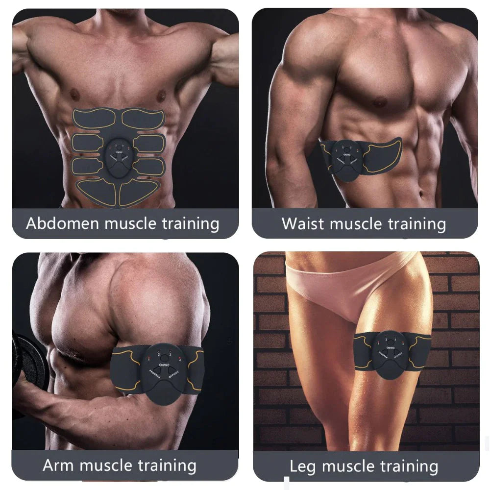 EMS Abdominal Muscle Trainer β ABS Stimulator, Toning Belt & Gym Fitness Binder
