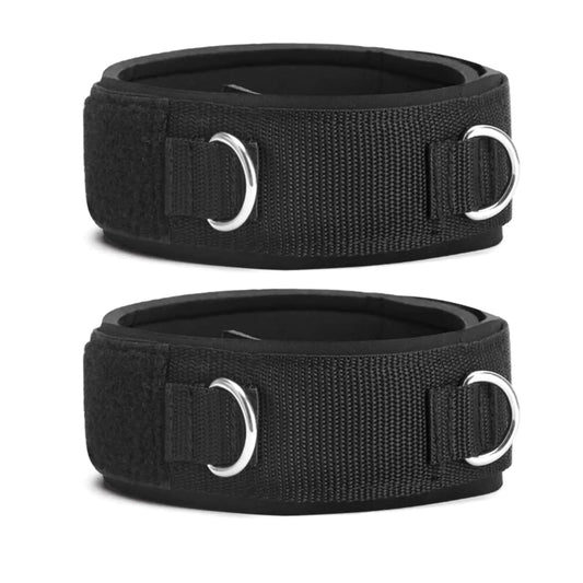 Adjustable Thigh Resistance Straps (2-Pack) – Padded Leg Attachments for Cable Machines & Sports Training